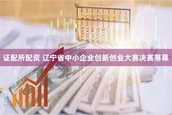 证配所配资 辽宁省中小企业创新创业大赛决赛落幕